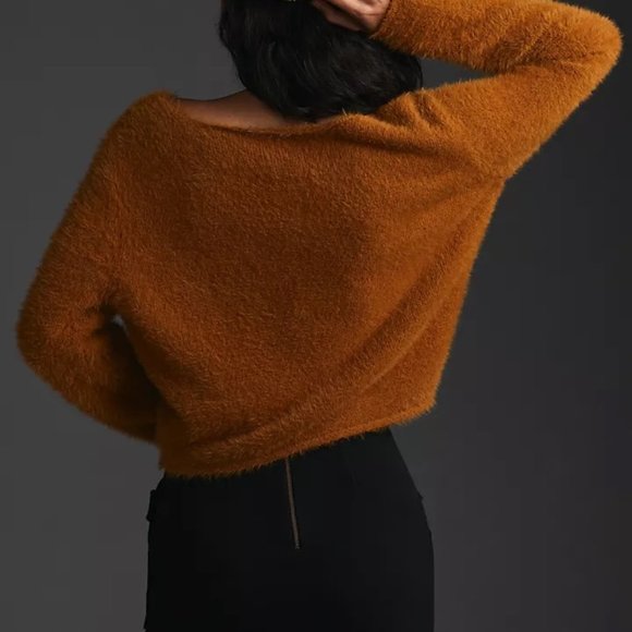 NWT Pilcro Cropped Eyelash Sweater - Size 1X - Picture 8 of 9